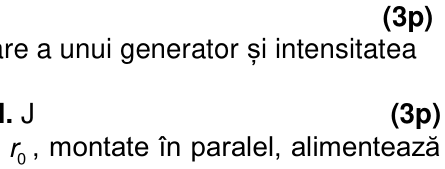 Circuit cu trei becuri în paralel conectate la o sursă