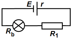 Schema circuitului electric cu baterie și trei rezistoare