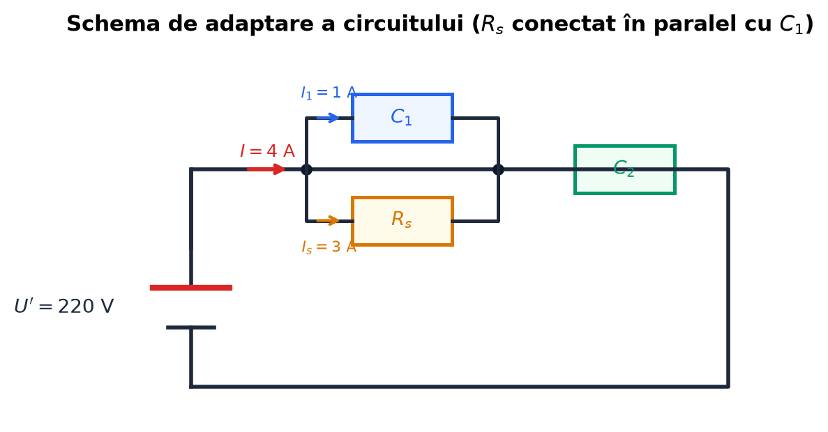 Schema de adaptare a circuitului